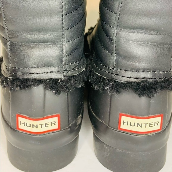 Hunter Original PAC Women’s Black Shearling Lined Waterproof Lace… - Picture 6 of 13